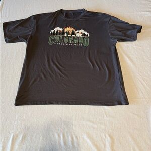 Shein Dark Gray Womens Size Medium  Colorado Graphic T-Shirt